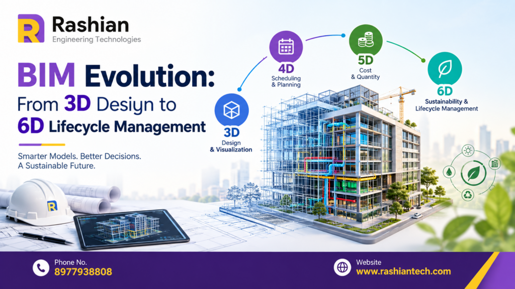 BIM evolution from 3D design to 6D lifecycle management by Rashian Tech